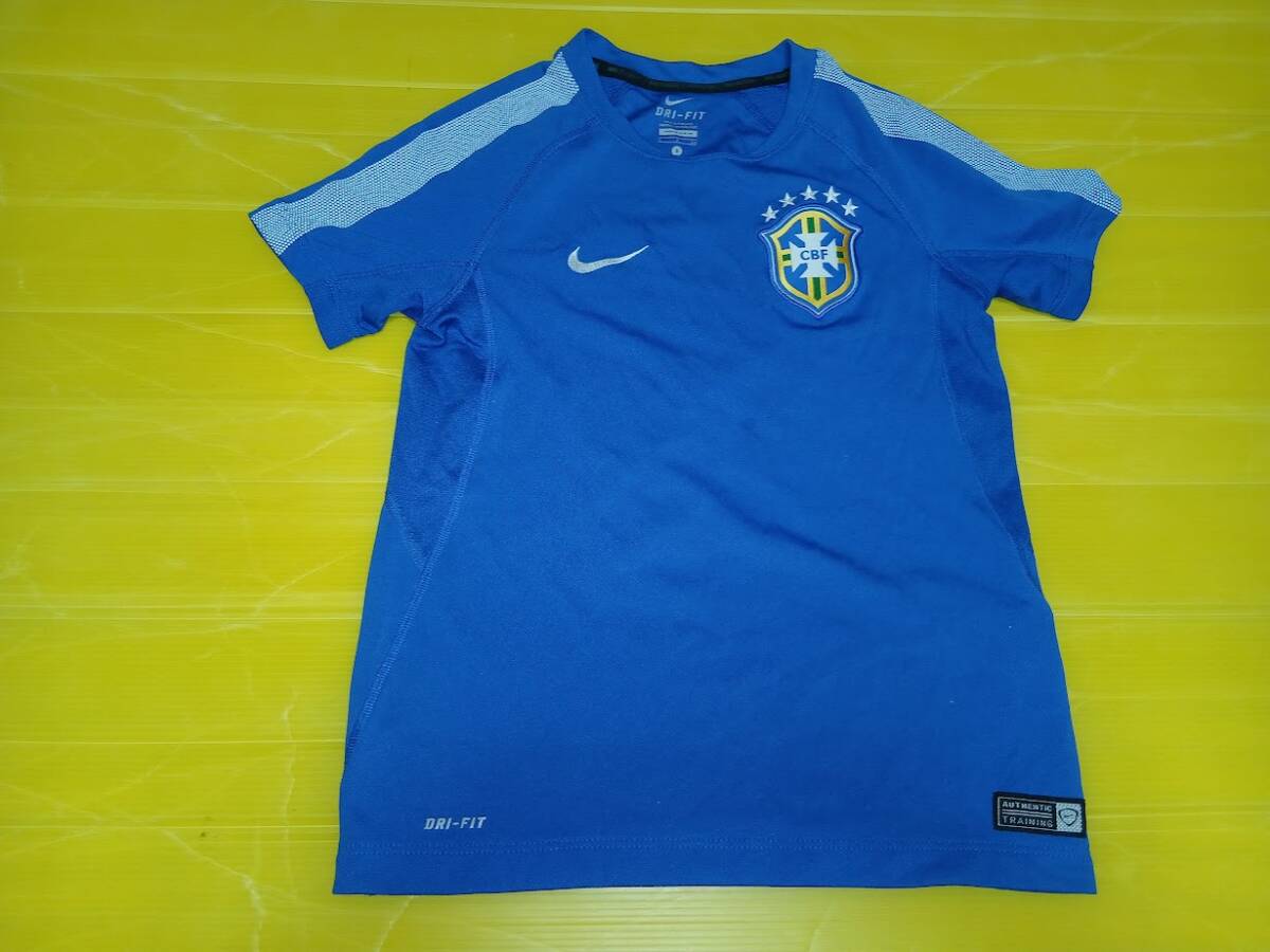 NIKE製 2013年 ブラジル代表 子供用アウェー半袖ユニフォーム