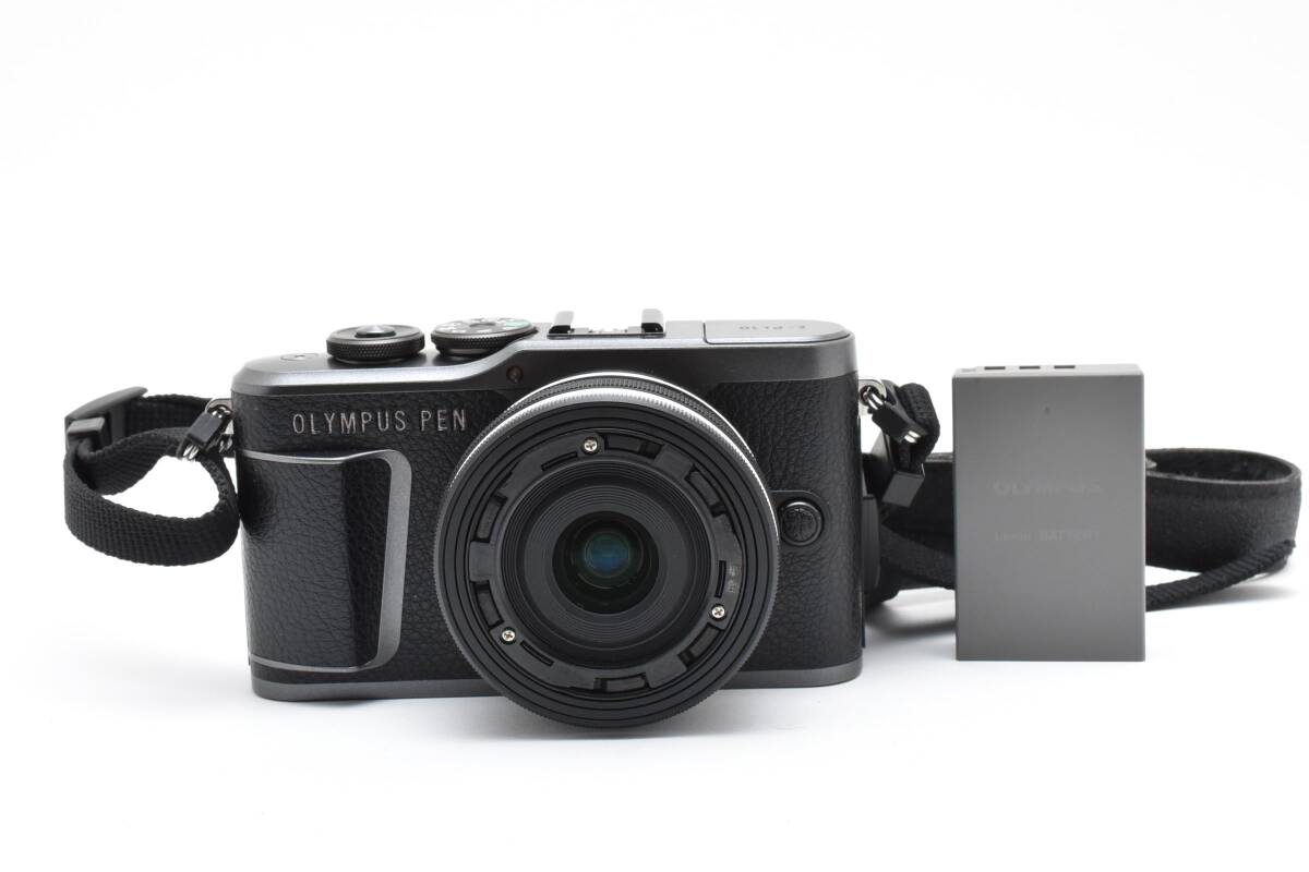 ■ 特上美品 ■ オリンパス　OLYMPUS PEN E-PL10 ブラック ＋ OLYMPUS M.ZUIKO DIGITAL 14-42mm 1:3.5-5.6 EZ 《動作確認済》 #A1025-08M