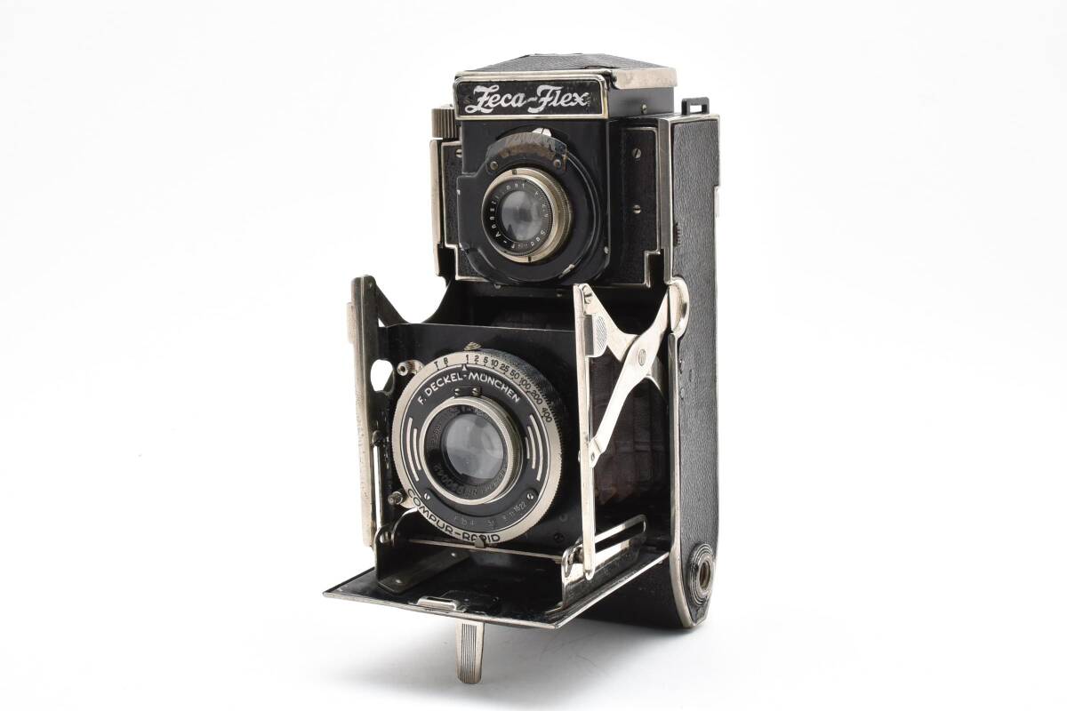 ■ 希少品 ■ ツェカフレックス　Zeca Flex COMPUR 1:3.5 7.5cm 《動作確認済》 二眼レフ フィルム カメラ ドイツ製 #A1012-06M