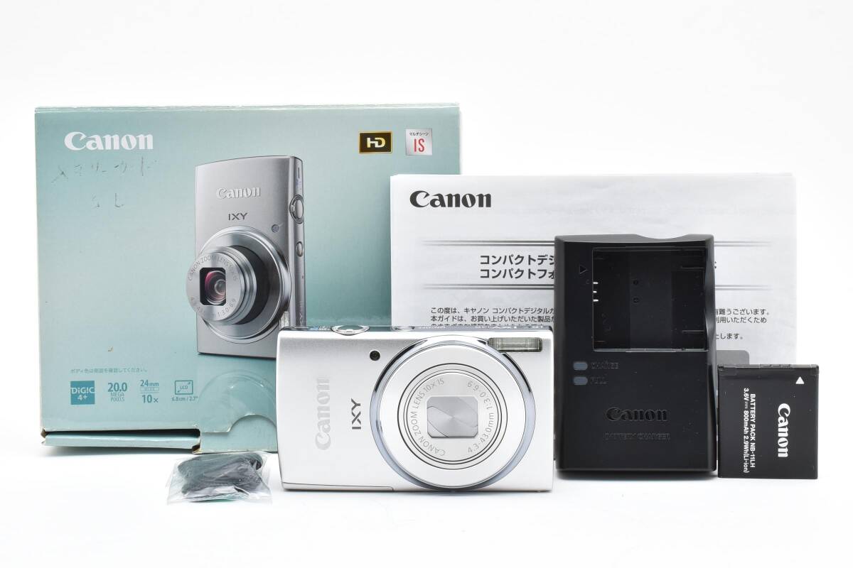 ■ ほぼ新品 ■ キヤノン　Canon IXY 140 シルバー PC2054 《動作確認済・付属品多数》コンパクト デジタル カメラ #A1027-13M
