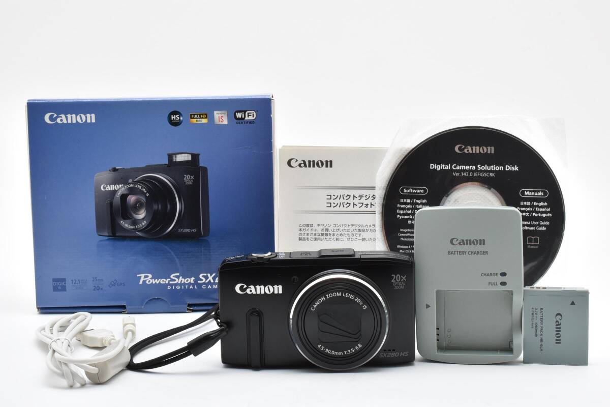 ■ 美品 ■ キヤノン　Canon PowerShot SX280 HS 《動作確認済・付属品付》 コンパクト デジタル カメラ #A1028-13M