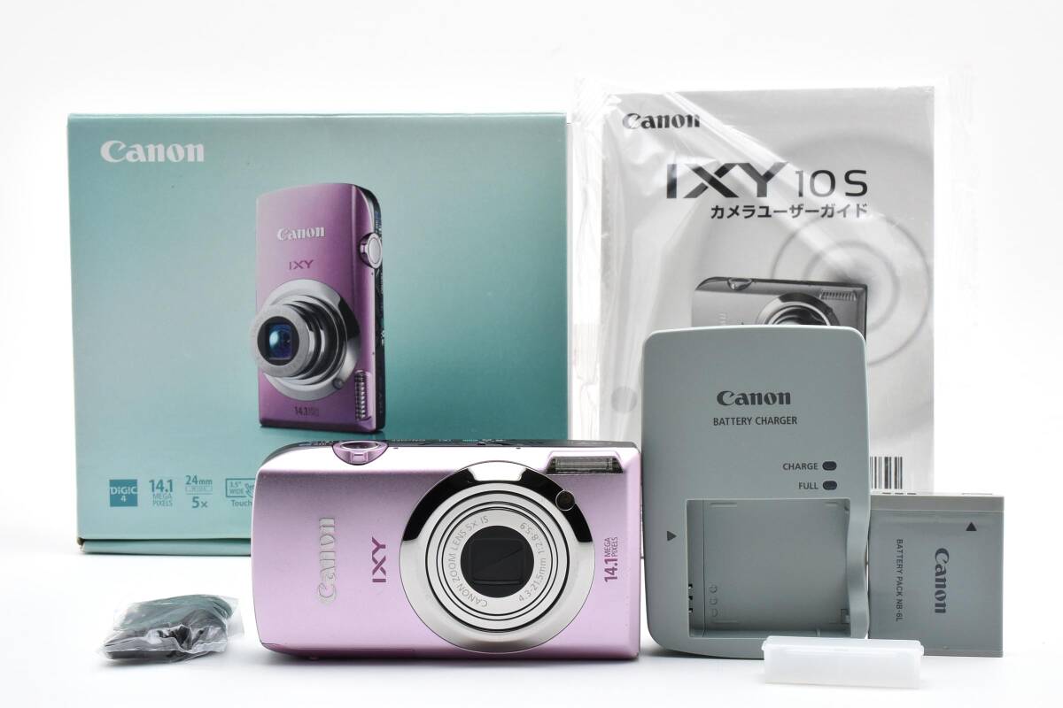 ■ 美品 ■ キヤノン　Canon IXY 10S ピンク PC1467 《動作確認済・付属品多数》 コンパクト デジタル カメラ #A1056-23M