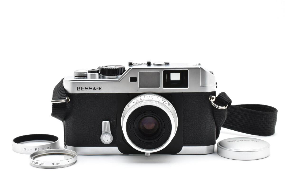 ■ 美品 ■ フォクトレンダー　Voigtlander BESSA-R シルバー L39 ＋ Voigtlnder COLOR-SKOPAR 35mm F2.5 P (Pancake) シルバー #A107125M