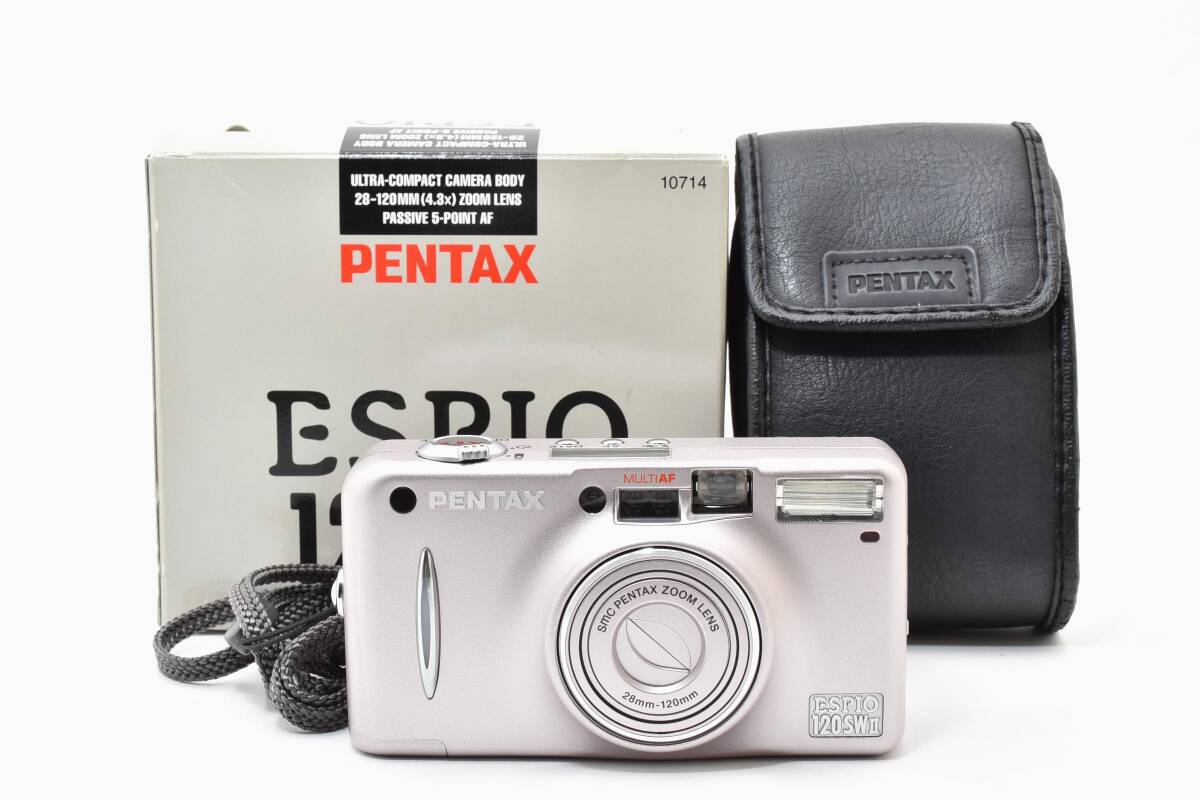 ■ ほぼ新品 ■ ペンタックス　PENTAX ESPIO 120SW II ライラック 《動作確認済・付属品多数》 コンパクト フィルム カメラ #A1089-28M