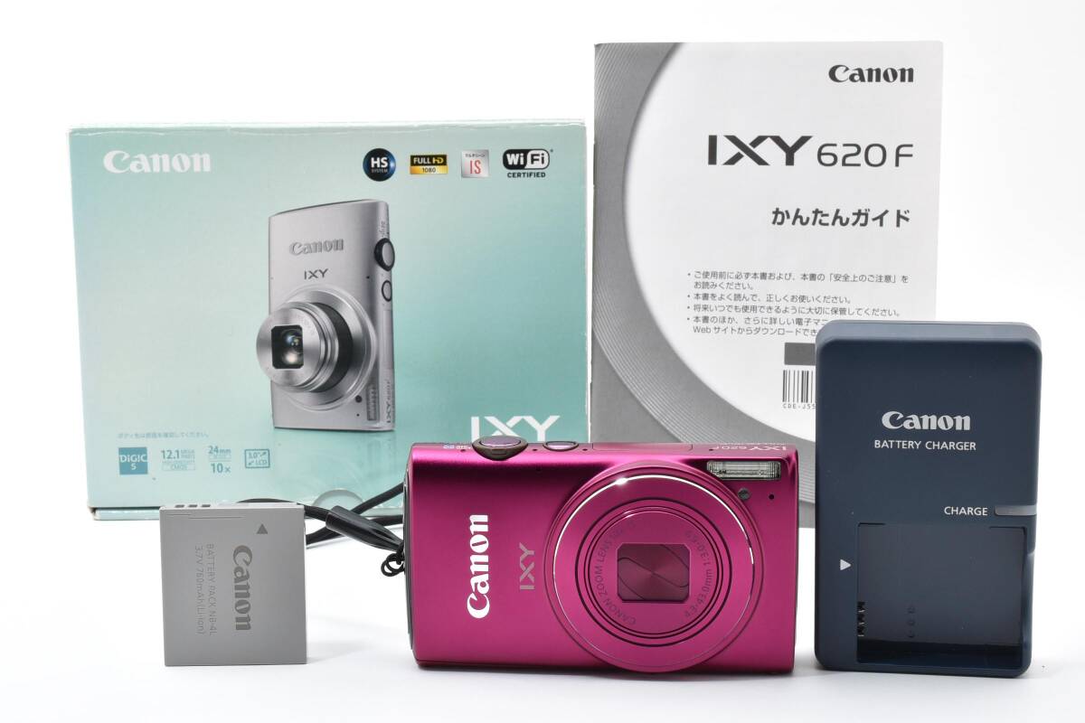■ 特上美品 ■ キヤノン　CANON IXY 620F ピンク PC2013 《動作確認済・付属品多数》 コンパクト デジタル カメラ #A1102-28M