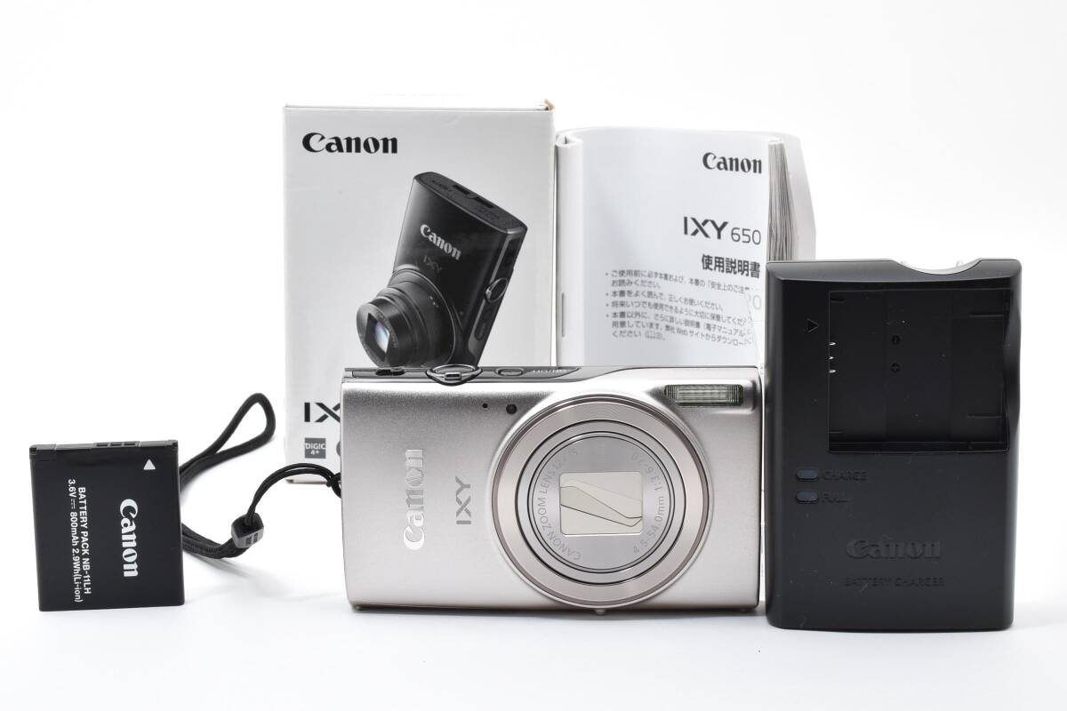 ■ 特上美品 ■ キヤノン　Canon IXY IXY 650 シルバー PC2374 《動作確認済・付属品多数》 コンパクト デジタル カメラ #A1105-28M
