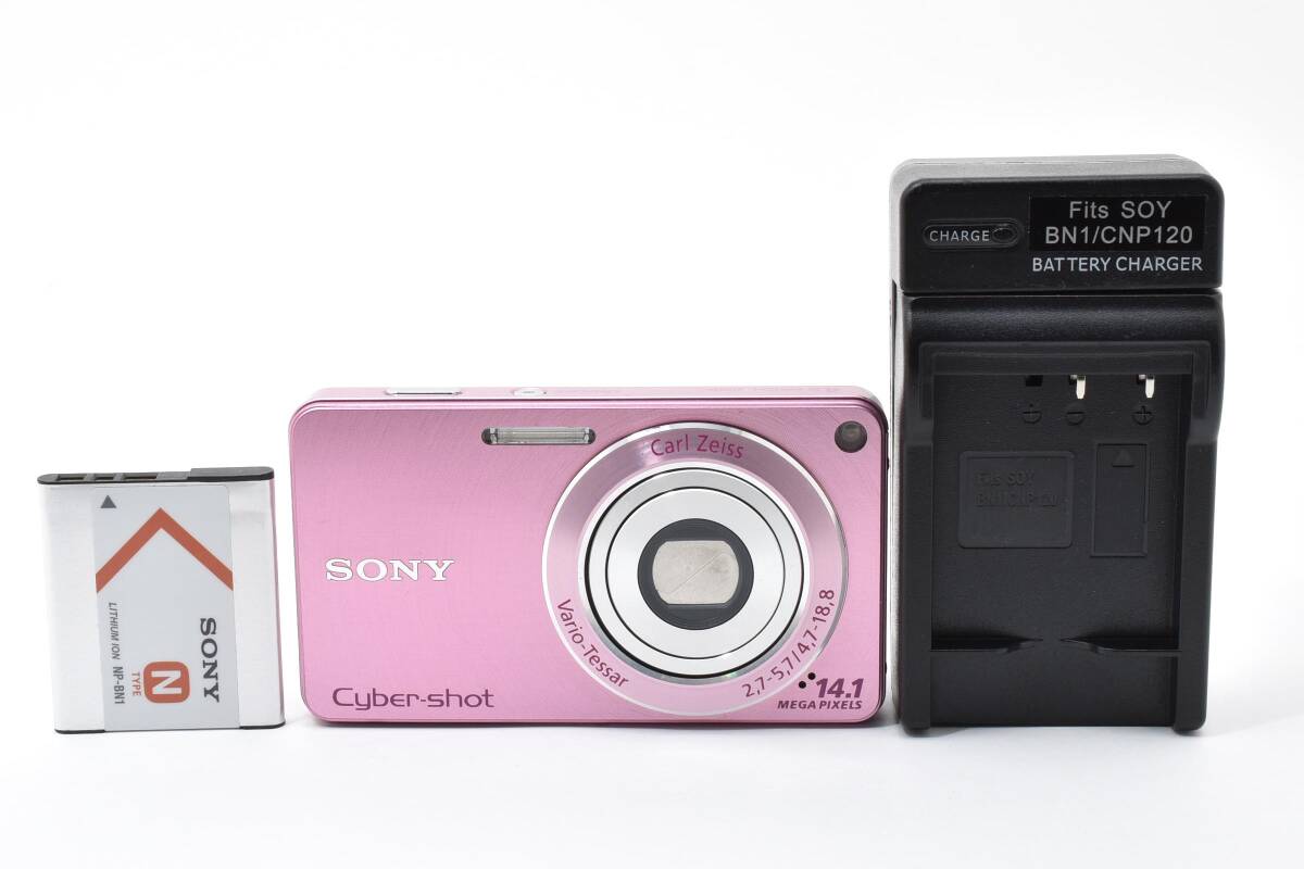 ■ 特上美品 ■ ソニー　SONY Cyber-Shot DSC-W350 ピンク 《動作確認済・付属品付》 コンパクト デジタル カメラ #A1107-28M