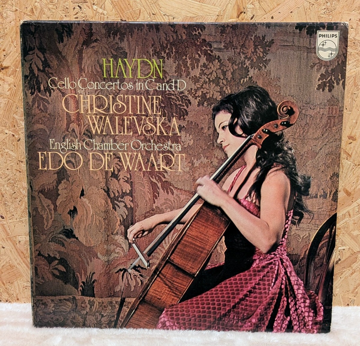 LP　CHRISTINE WALEVSKA/ハイドン チェロ協奏曲　蘭PHILIPS　6500 381/1972年/クリスティーヌ・ワレフスカ