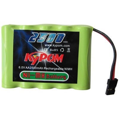 Kypom 6.0V 2500mAh 平型 ニッケル水素 受信機用 6V