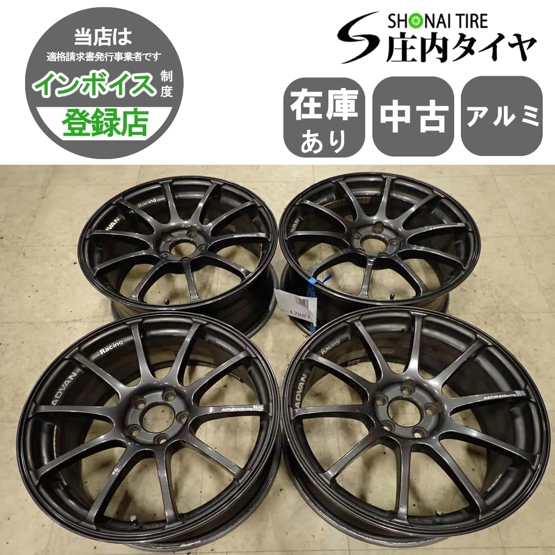 4本SET 会社宛送料無料 17×7.5J アドバン レーシング RS2 アルミ 5穴 PCD 100mm +48 ハブ径 63mm プリウス レガシィ 86 BRZ 特価 NO,I2887