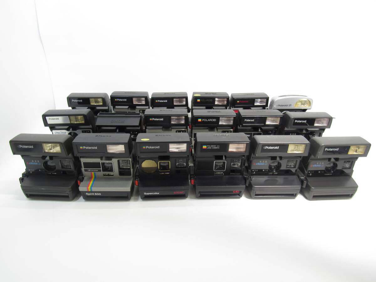 T-3620[同梱不可] POLAROID カメラ 18点まとめセット Supercolor 635 Spirit 600 他 ポラロイド インスタント ジャンク