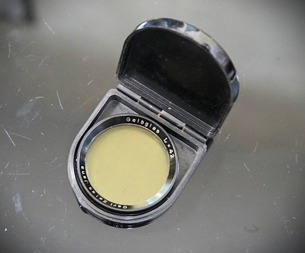 ヴィンテージフィルター　Carl Zeiss Jena　Gelbglas Lx42　取付径４２ｍｍ　美品