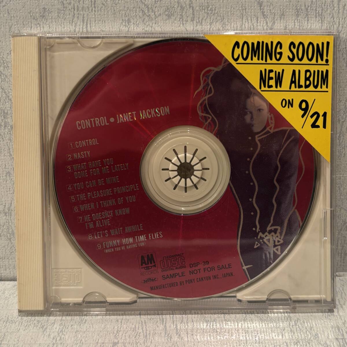 ◇プロモ!非売品!CD◇ジャネット・ジャクソン Janet Jackson/コントロール Control DSP-39/1989年 国内盤 激レア PROMO SAMPLE サンプル