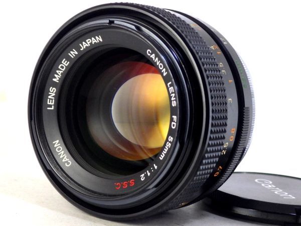 送料無料!! Canon FD 55mm f/1.2 S.S.C. キャノン 標準 レンズ 単焦点 MF Lens 完動 美品 カメラ 一眼レフ SSC Camera フィルム デジタル