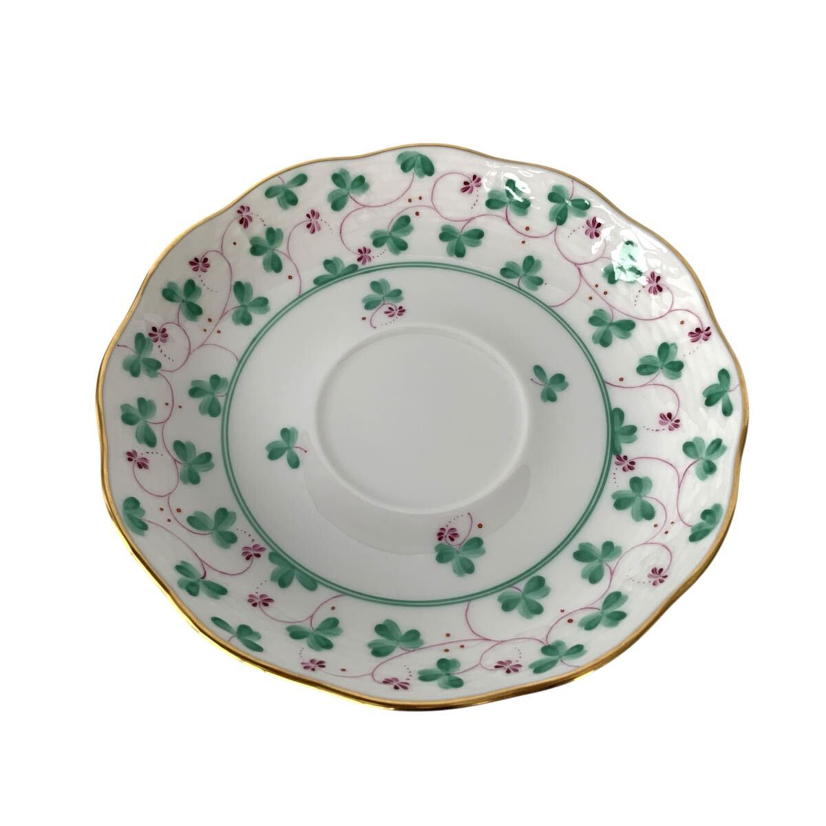 MM-5896 ☆ 1円スタート ☆ HEREND Herend ヘレンド クローバー C/S カップ&ソーサー 洋食器 ソーサーのみ 