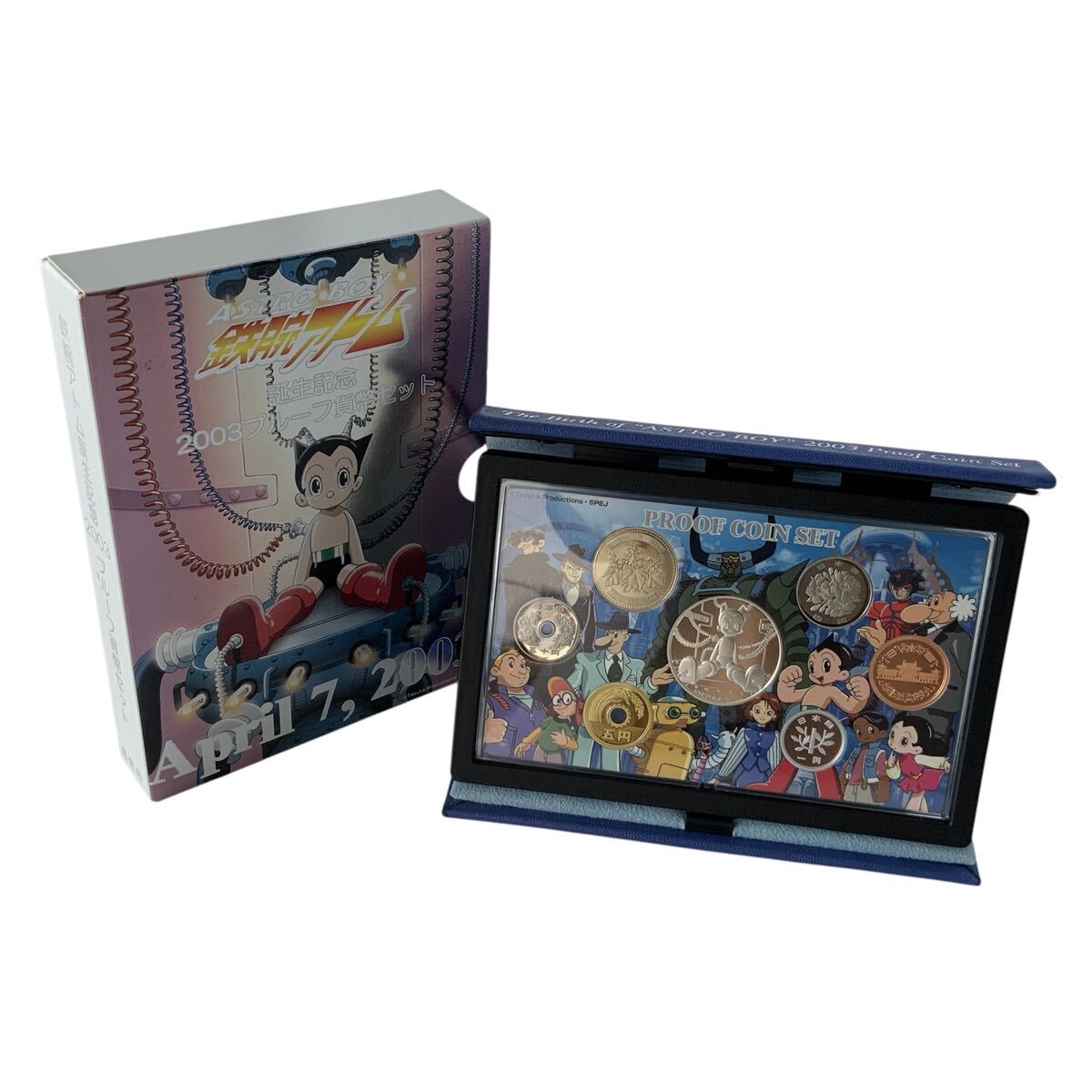 IN-5934 鉄腕アトム誕生記念 2003プルーフ貨幣セット 銀メダル入り SV925 造幣局 記念硬貨 コレクション JAPAN MINT
