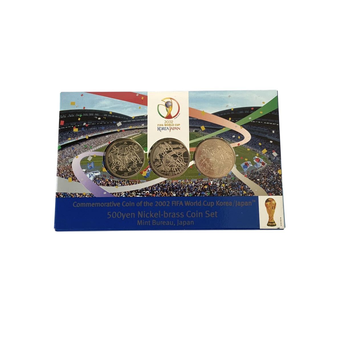 IN-5952 2002 FIFA World Cup Korea/Japan FIFAワールドカップ ニッケル黄銅貨幣 記念硬貨 貨幣セット 500yen Nickel-brass Coin Set 