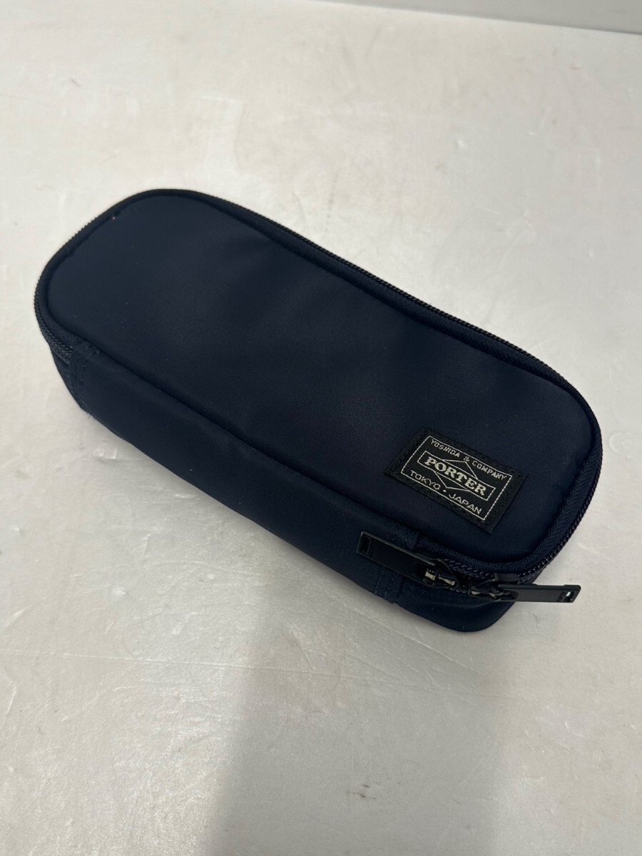 MI★1円〜 PORTER ポーター 吉田カバン YOSHIDA&CO TIME POUCH タイム ポーチ ペンケース 筆箱 小物入れ マルチケース ブラック 0322②