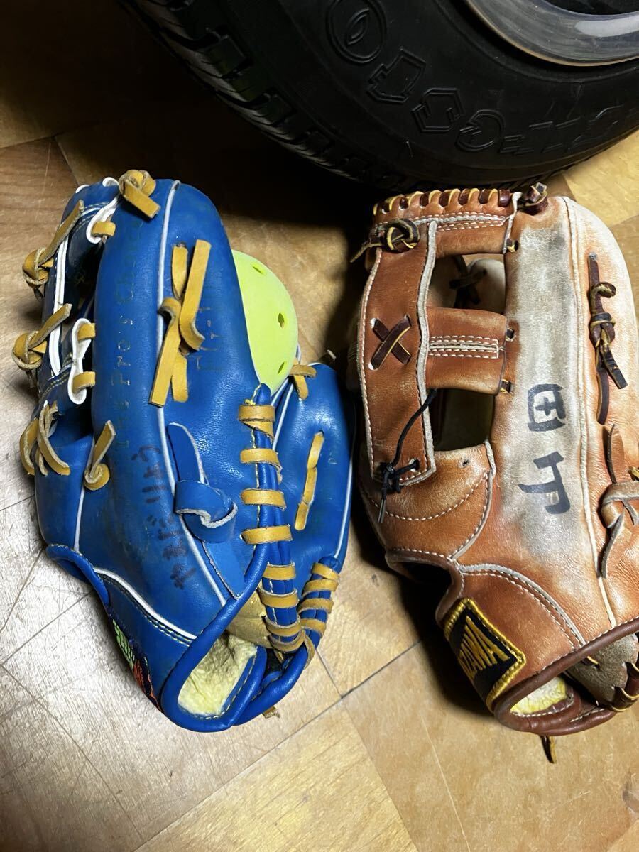 軟式野球グローブ大人と子供用セットTAMAZAWA