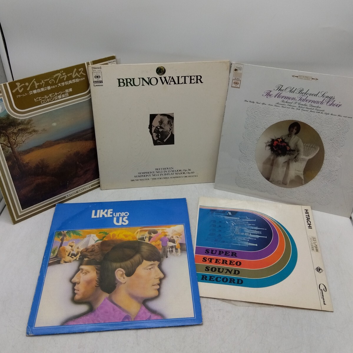 【保管品】 BRUNO WALTER モルモンタバナクル合唱団 ステレオ視聴版 キングレコード クラシック 交響曲 フォーク ゴスペル DM0305O