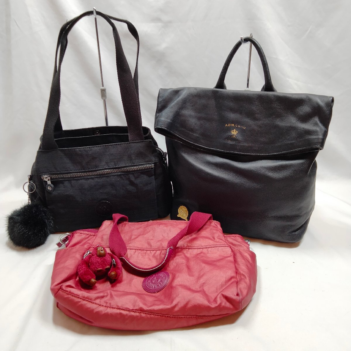5点以上落札で送料無料！ ADMJ キプリング バッグ 3点 まとめセット A.D.M.J. 5150750