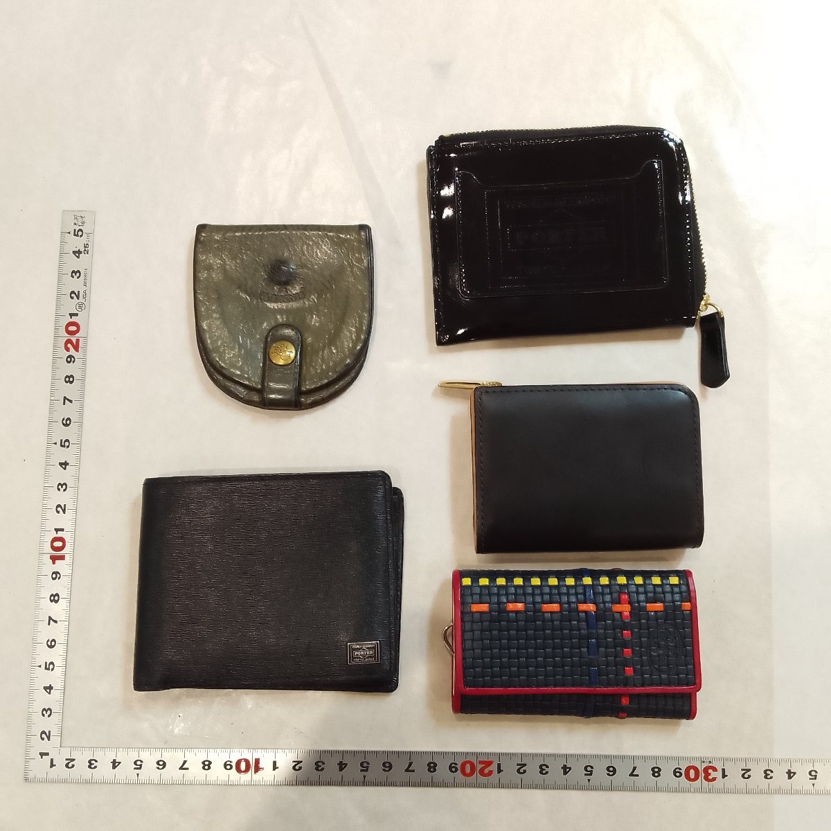 5点以上落札で送料無料！ PORTER イルビゾンテ カステルバジャック 財布まとめ売り 二つ折り 小銭入れ レザー 3908598