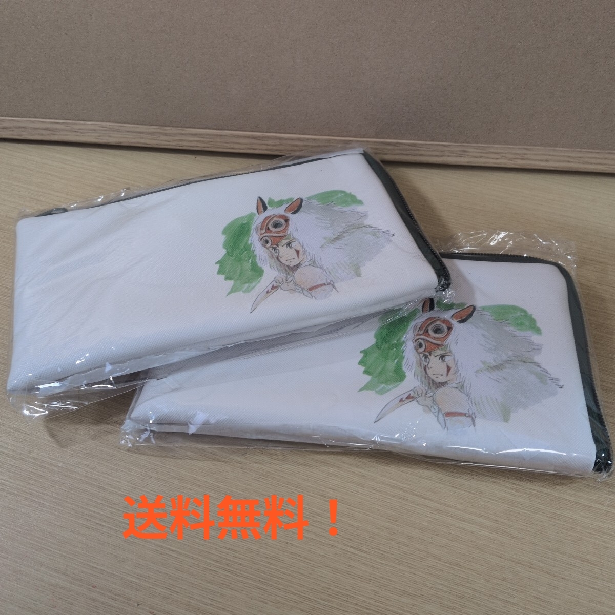 ZR332 ポーチ 【非売品 未使用】 2個 サン もののけ姫 マルチポーチ 2023 スタジオジブリ サマーキャンペーン NOT FOR SALE ジブリ NOT