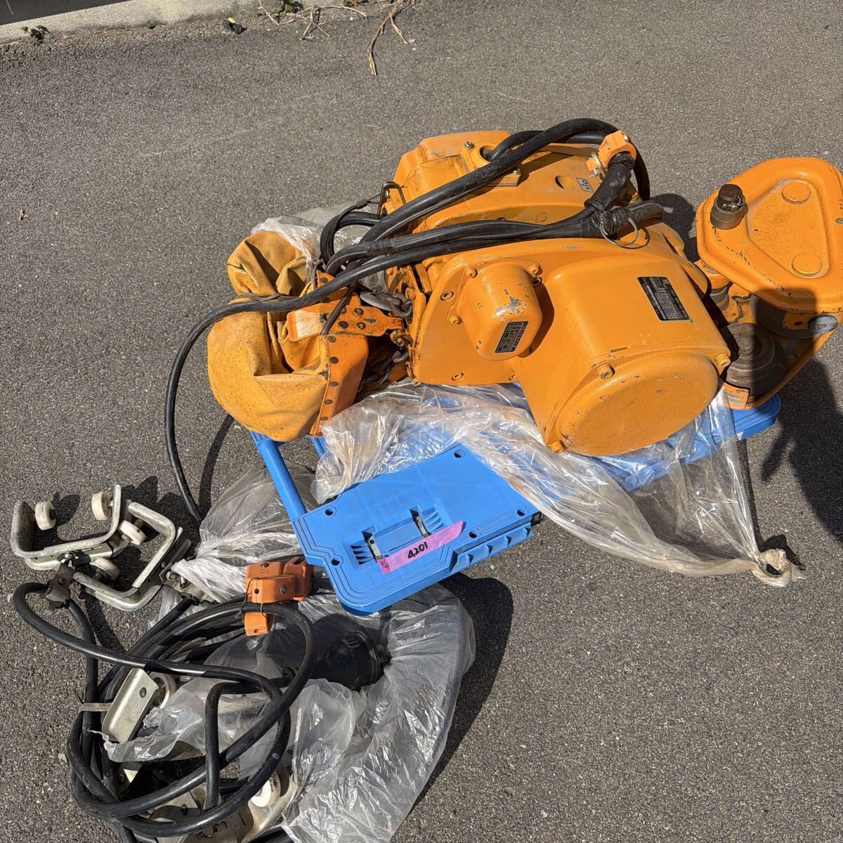 ◎家B4201 電動ホイスト 1t KITO キトー ファルコン EF2　電動ホイスト 電動チェーンブロック 揚程リフト 三相200V 電動工具 EF2F-419