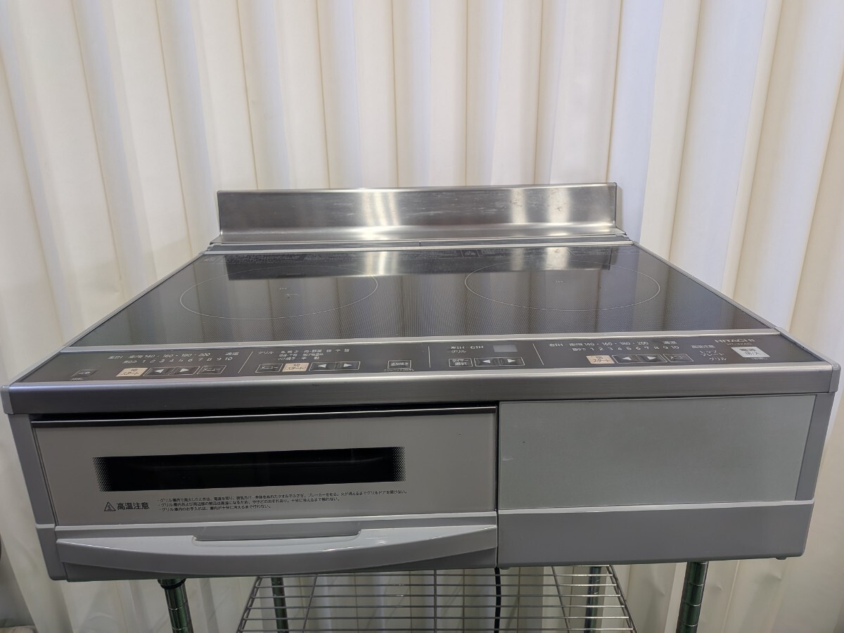 〇家A320 IHクッキングヒーター 動作OK 日立 クッキングヒーターHT-32AG 据え置き型 単相 200V 美品 HITACHI 