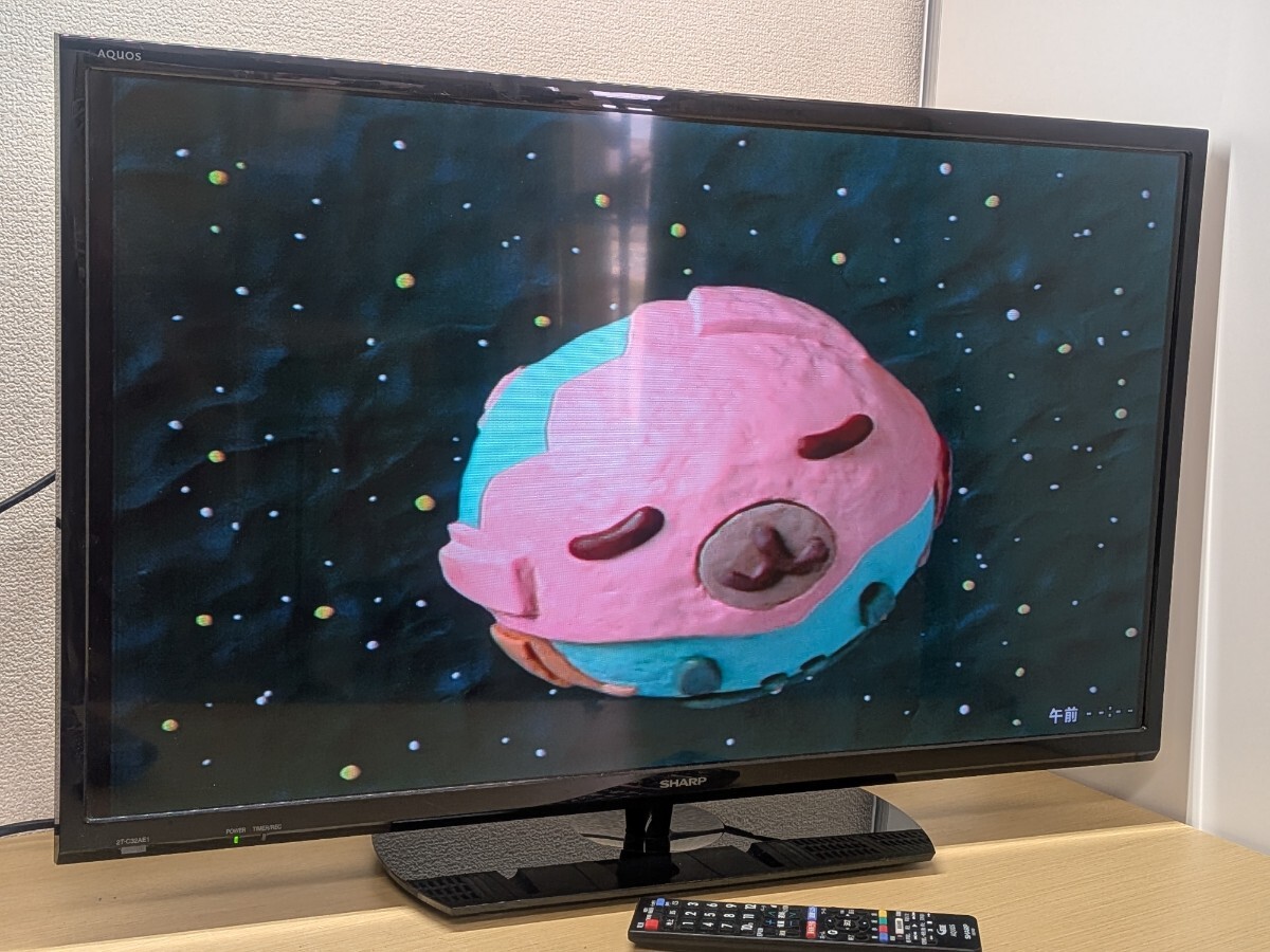 w家A326 液晶テレビ 稼動品 シャープAQUOS 2T-C32AE1 [32インチ] SHARP 32V型 リモコン B-CASカード アクオス