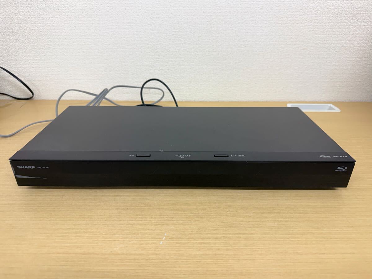 ○C4245 ブルーレイディスクレコーダー SHARP AQUOS 2B-C10DW1 2022年製 通電確認済み リモコンなし 本体のみ 中古