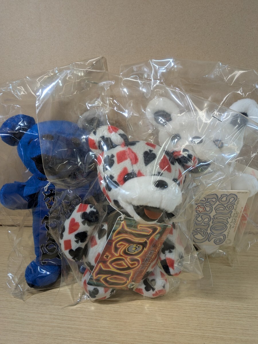 ZA304 ぬいぐるみ グレイトフルデッド ベア3体 Deal ディール CASEY JONES ケイシー・ジョーンズ Touch of Grey タッチ・オブ・グレイ 