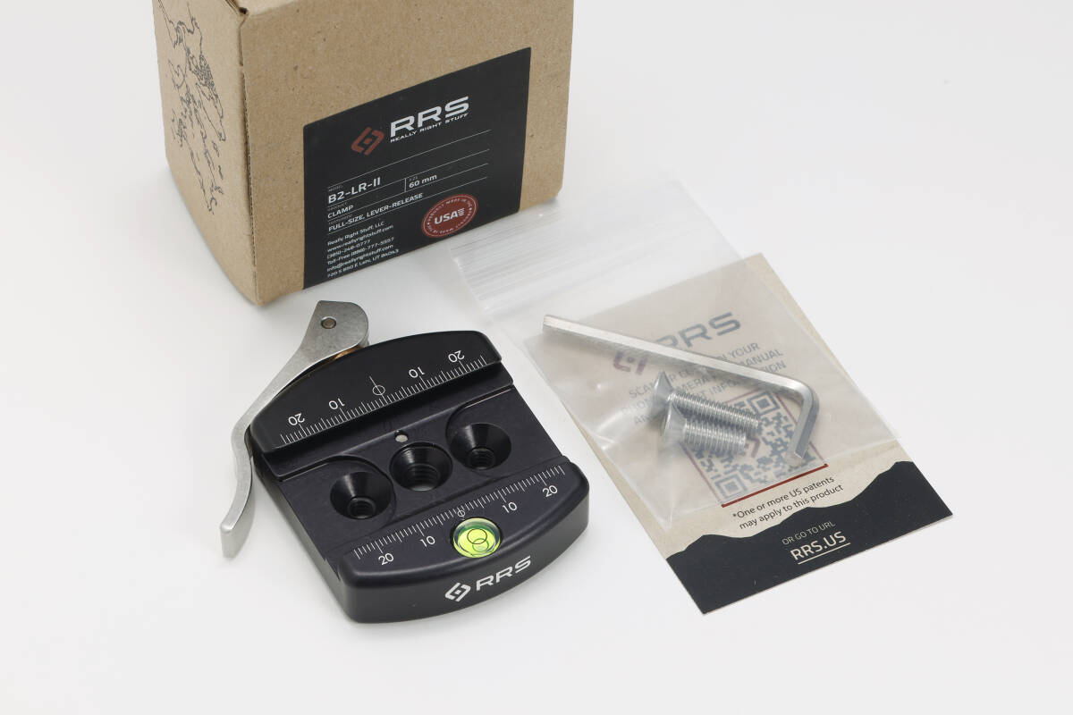ほぼ未使用 RRS Really Right Stuff B2-LR II 60mm レバークランプ アルカスイス Kirk リアリーライトスタッフ