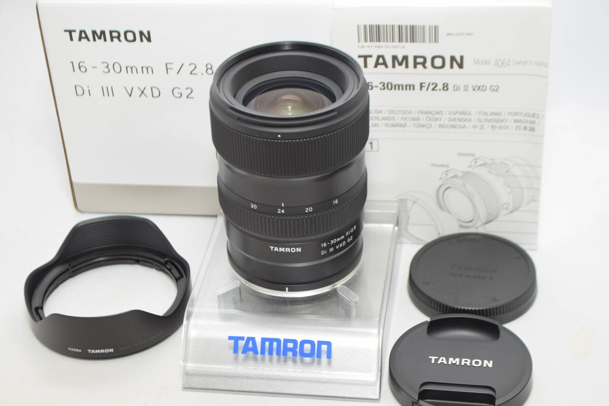 美品★TAMRON タムロン 16-30mm F2.8 Di Ⅲ VXD G2 A064 Nikon ニコン Zマウント用★レンズフード付・元箱付