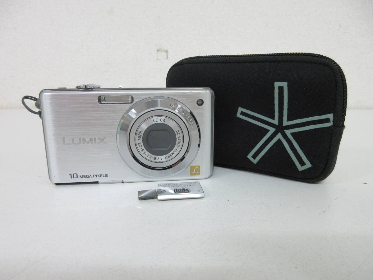 中古 カメラ Panasonic パナソニック LUMIX DMC-FS7 コンパクトデジタルカメラ ジャンク ※通電のみ確認済 ／D