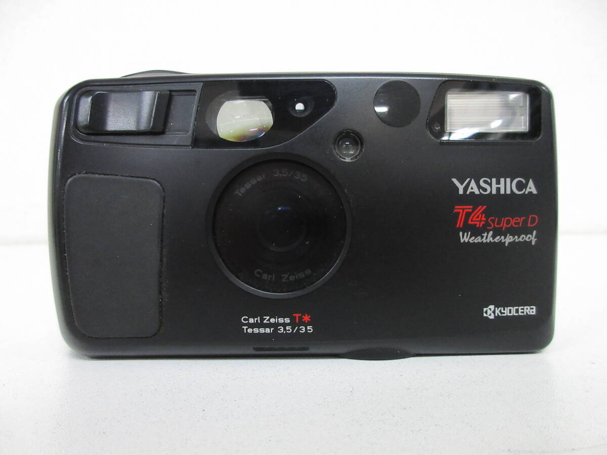 中古 カメラ Kyocera 京セラ Yashica T4 Super D 35mm F3.5 フィルムカメラ ※通電のみ確認済 ／F