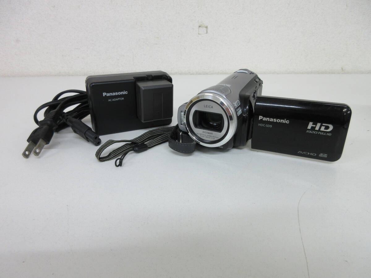 中古 カメラ Panasonic パナソニック デジタルビデオカメラ HDC-SD9 ビデオカメラ ※通電のみ確認済 ／O