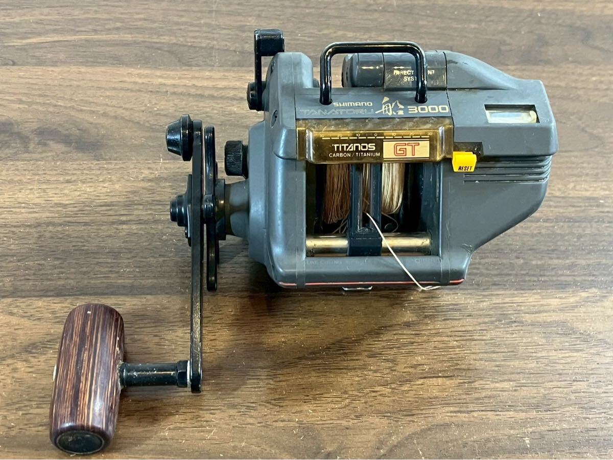世本2403 SHIMANO シマノ チタノス タナトル 船 3000 両軸リール 日本製 現状品 釣具 釣り用品