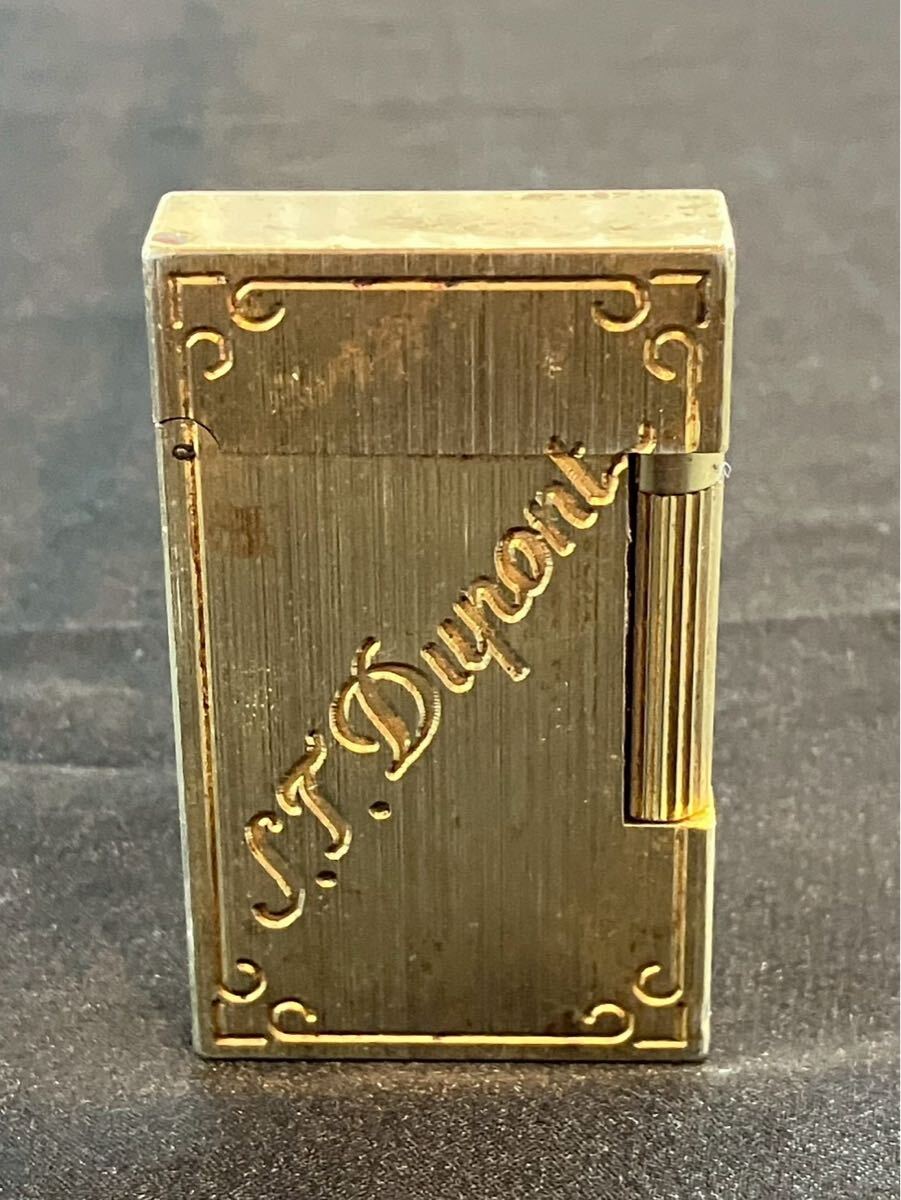 大島2401 S.T.Dupont デュポン ライター ゴールド 4FK12J8 ヴィンテージ 喫煙具 ローラー式