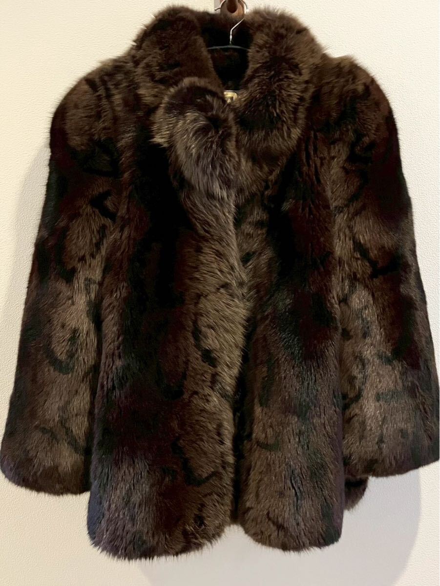 不村7 SAGA FOX DONALD BROOKS アウター リアルファーコート Lサイズ相当 毛皮コート コート