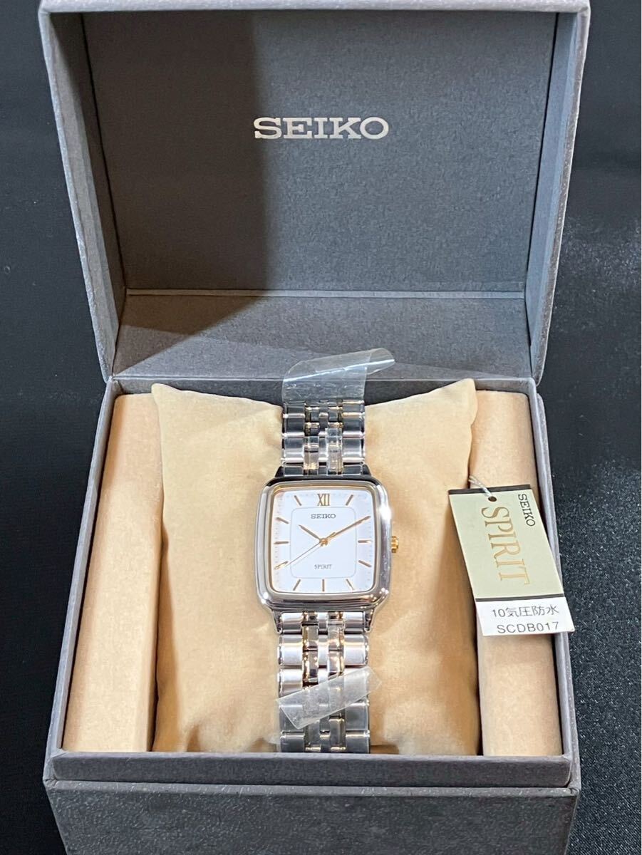 不村10 SEIKO セイコー スピリット 7N01-5210 スクエア 腕時計