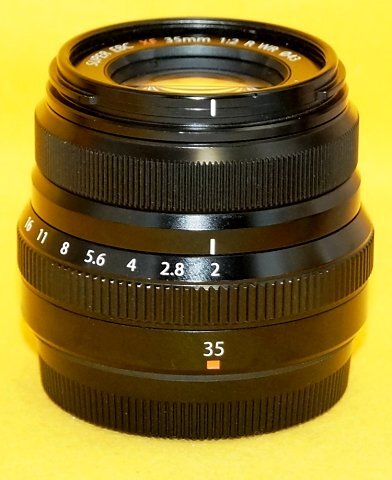 ★一発即決★画像3の純正レンズフード付★FUJIFILM純正「XF 35mm F2 R WR」最新ファームウェアに更新済★高画質「防塵防滴」標準レンズ★