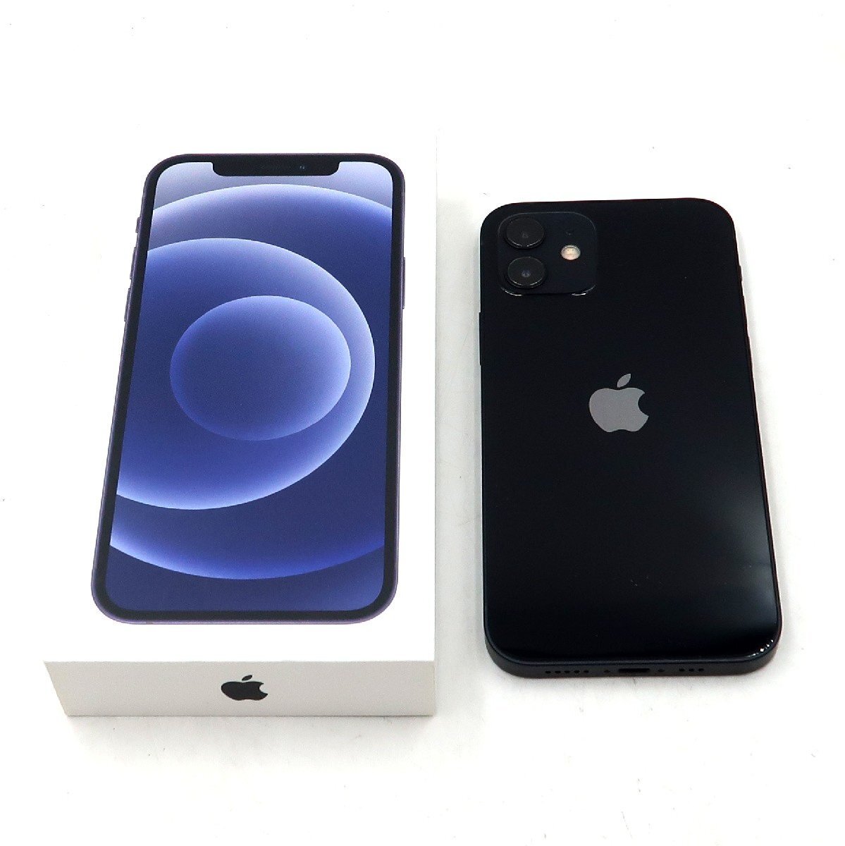 ◇ジャンク【docomo/Apple】iPhone 12 64GB SIMロック解除済 MGHN3J/A スマートフォン ブラック