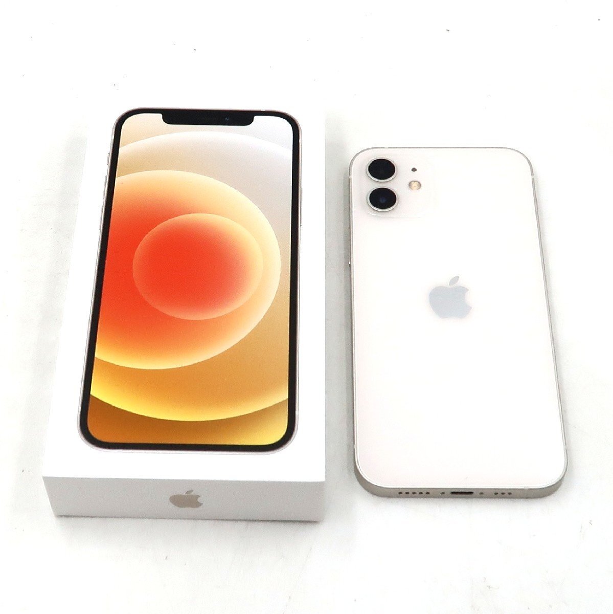 ◇ジャンク【au/Apple】iPhone 12 64GB SIMロック解除済 MGHP3J/A スマートフォン ホワイト