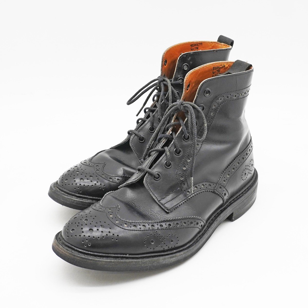 ◇【Tricker's×Paul Smith トリッカーズ×ポール・スミス】レースアップシューズ ブーツ ブラック 8