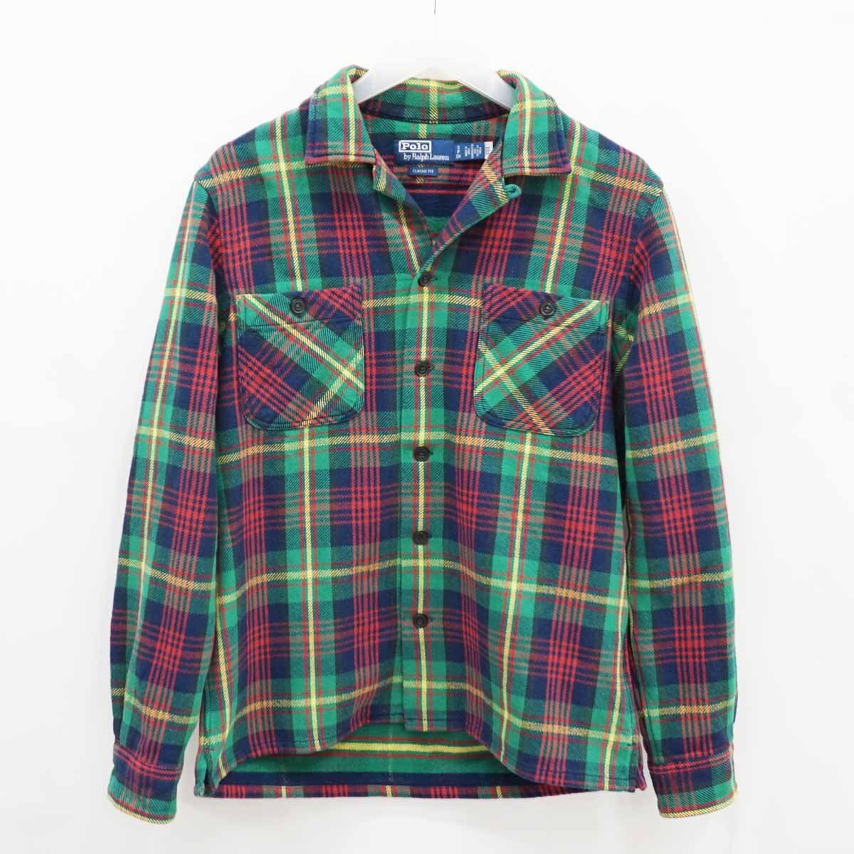 ◇【Polo by Ralph Lauren ポロ by ラルフローレン】チェック 長袖シャツ S