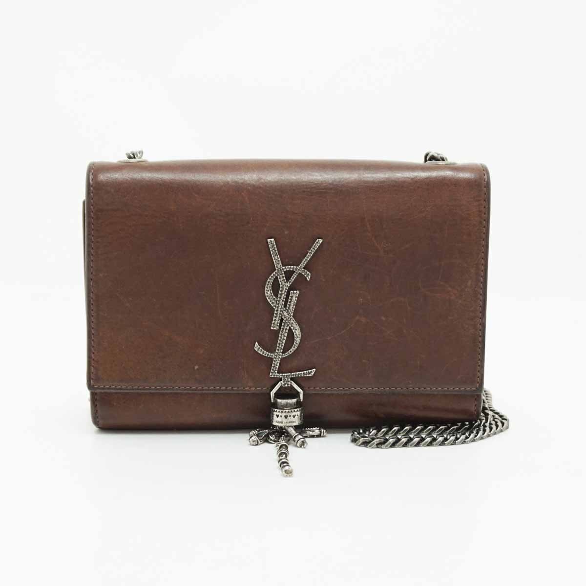 ◇【SAINT LAURENT PARIS サンローランパリ】タッセル チェーン ショルダーバッグ