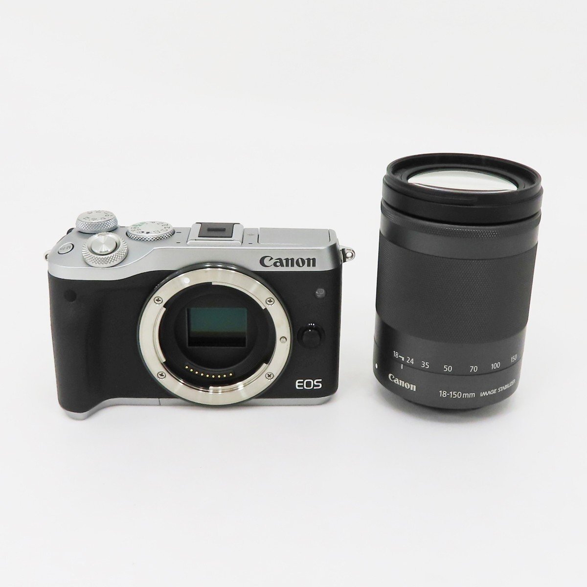 ◇【Canon キヤノン】EOS M6 EF-M18-150 IS STM レンズキット ミラーレス一眼カメラ シルバー