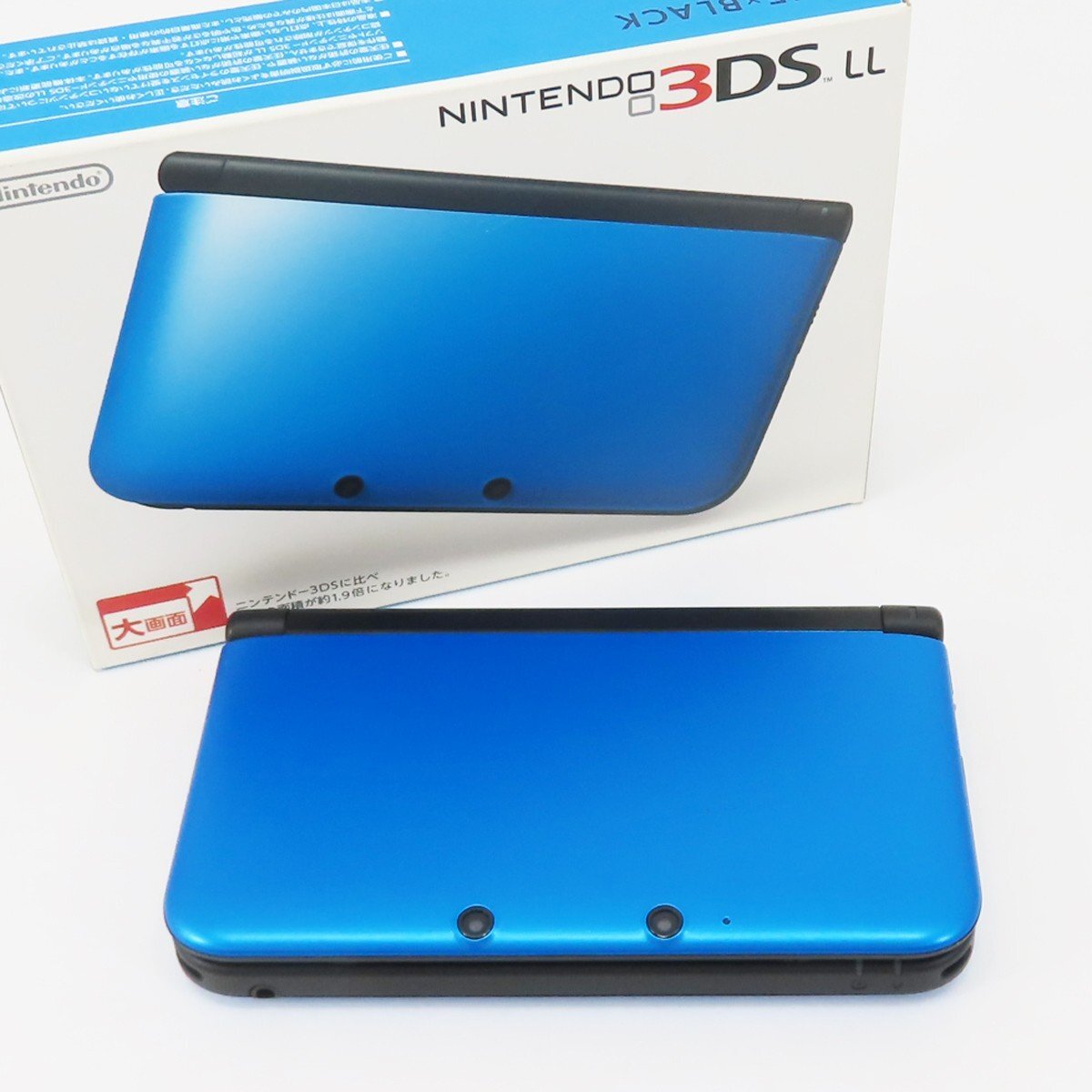 ○【任天堂】ニンテンドー3DS LL ブルー×ブラック