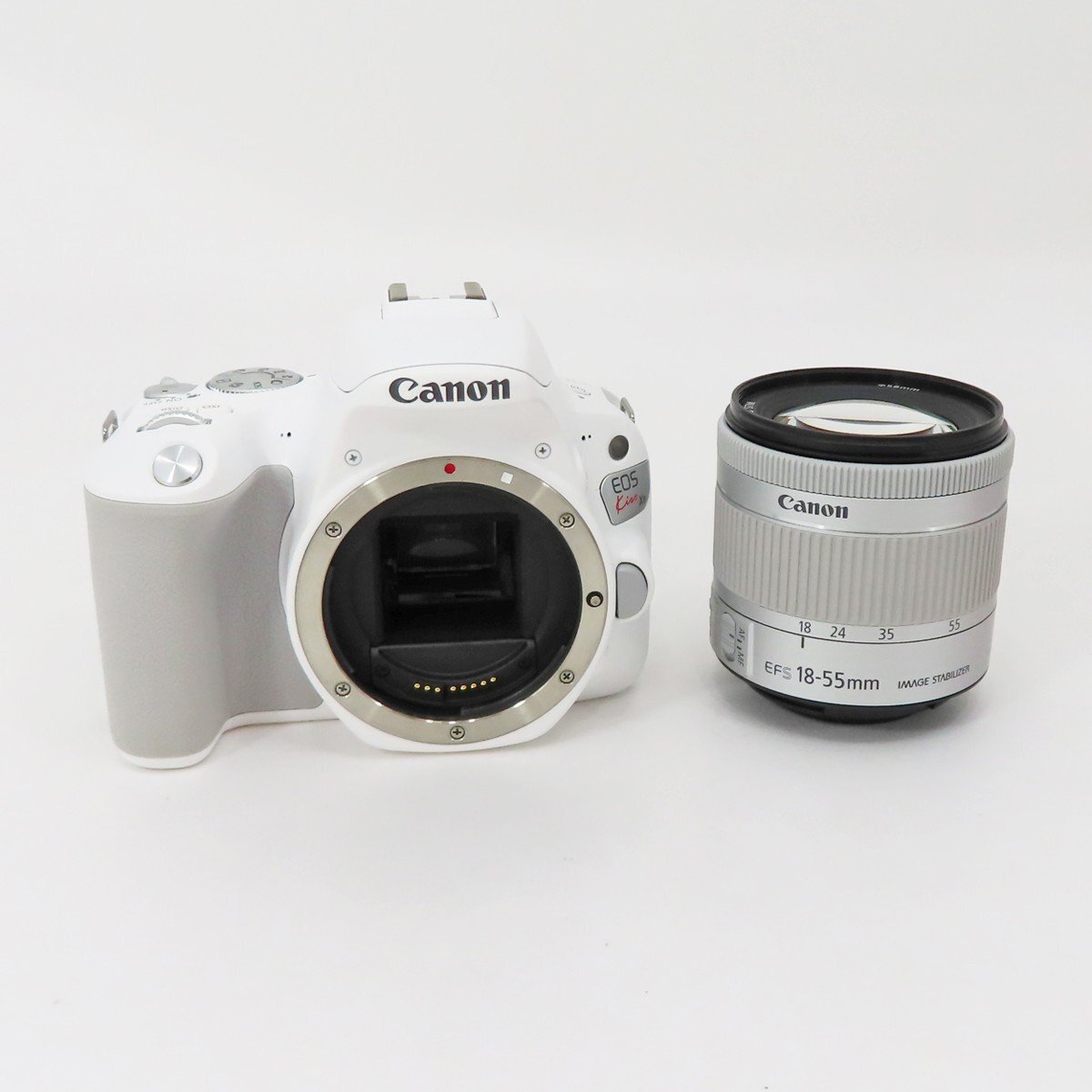 ◇美品【Canon キヤノン】EOS Kiss X9 EF-S18-55 IS STM レンズキット デジタル一眼カメラ ホワイト